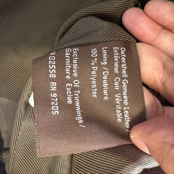 Danier Dark Brown Leather Jacket - Picture 11 of 12